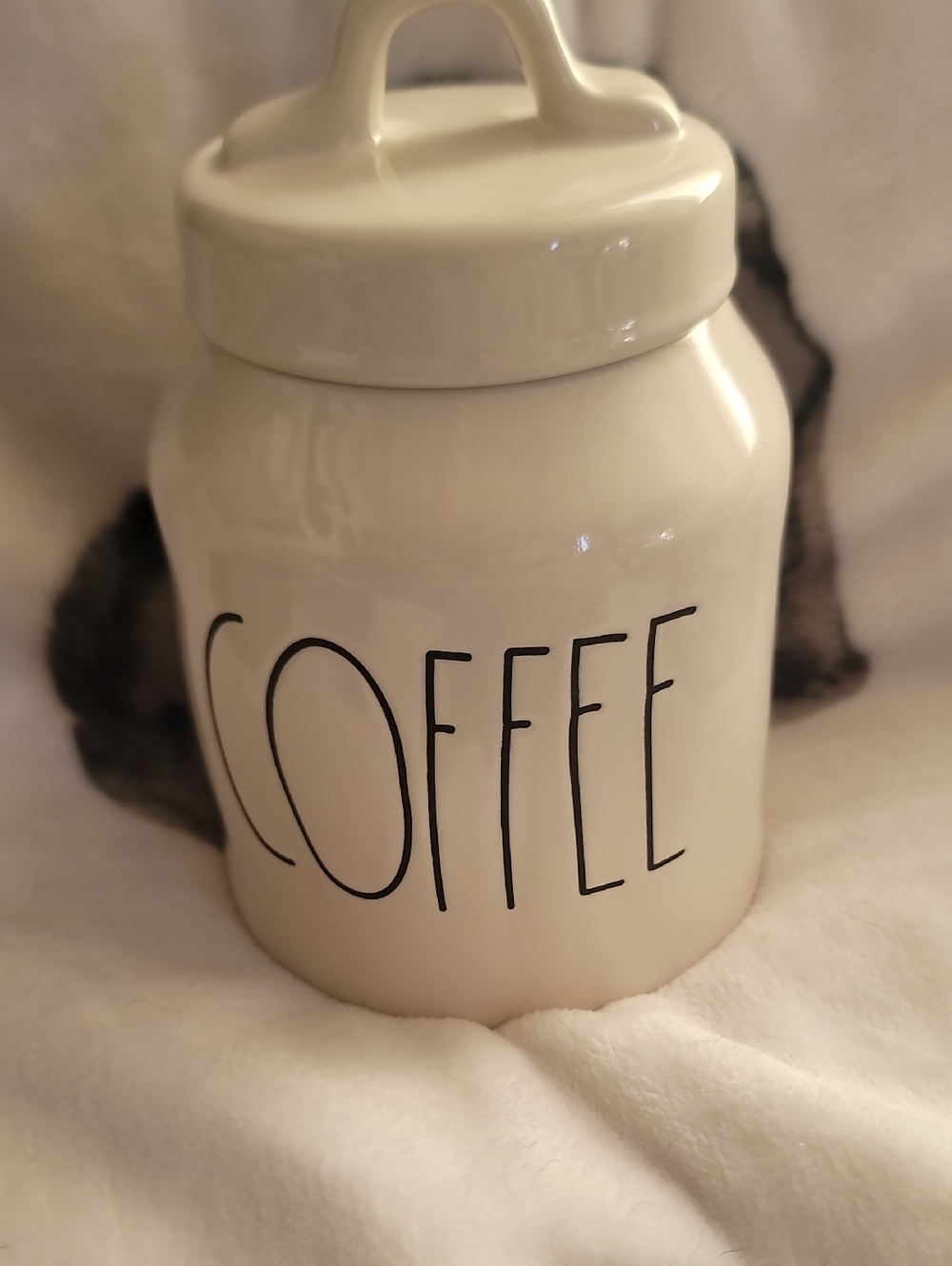 Rae Dunn White Coffee Canister